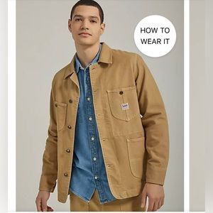Lee 101, Men’s Canvas Workwear Loco Jacket in Clay, Size L